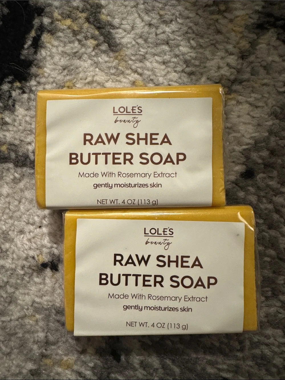 LOLE'S Luxury Natural Soap, Shea Butter Beauty Soap Bar- 2 Bar Set NEW 🏷️